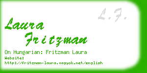 laura fritzman business card
